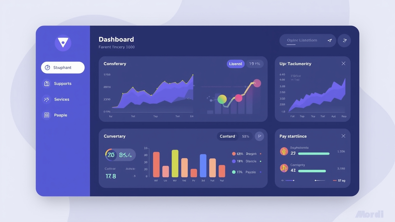Modern crypto platform interface illustration