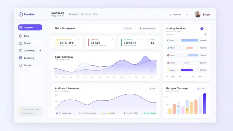 Modern crypto platform interface illustration