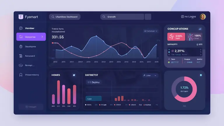 Modern crypto platform interface illustration