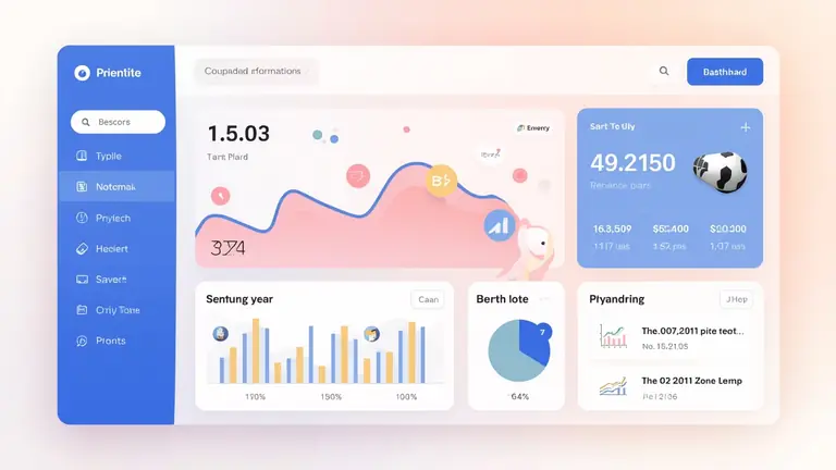 Modern crypto platform interface illustration