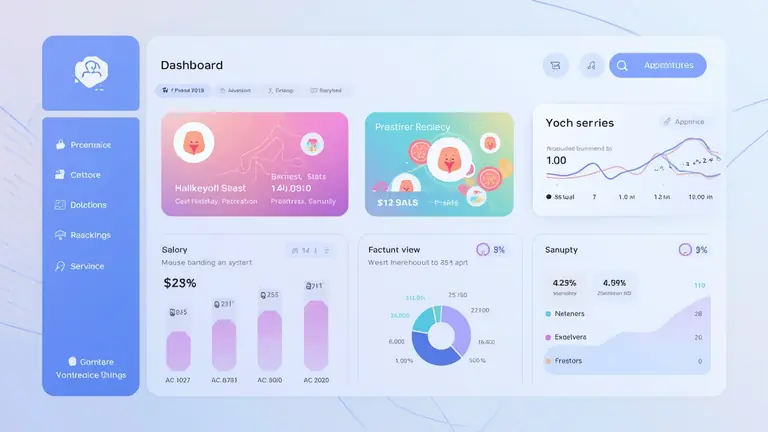 Modern crypto platform interface illustration