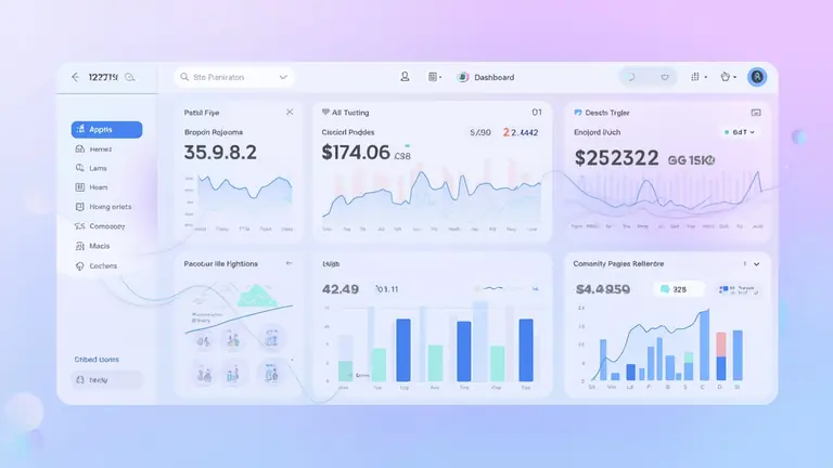 Modern crypto platform interface illustration