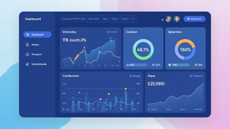 Modern crypto platform interface illustration