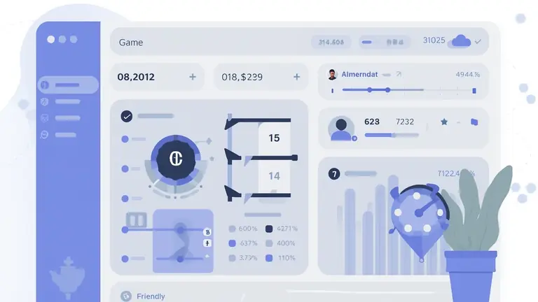Modern crypto platform interface illustration