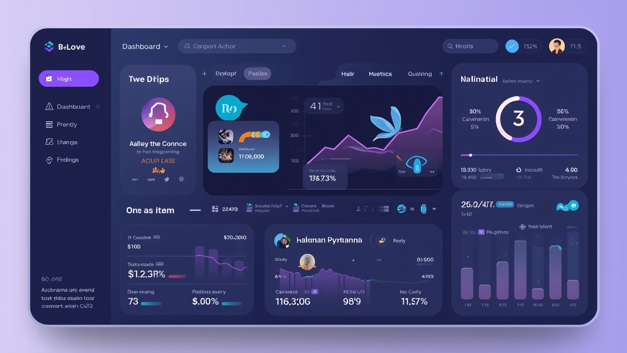 Modern crypto platform interface illustration