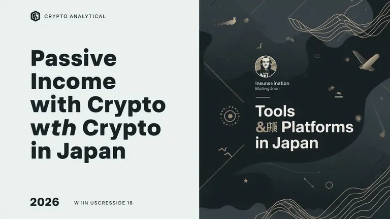 Passive Income with Crypto in 2026: Tools & Platforms in Japan