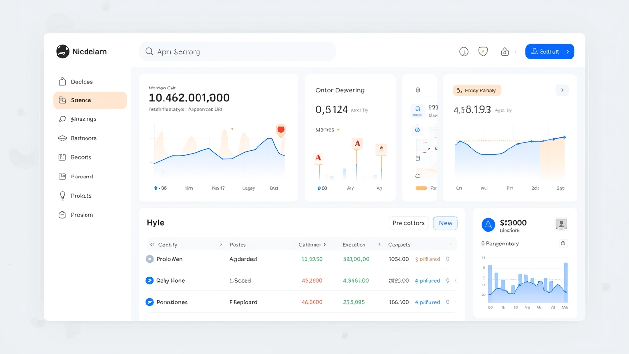 Modern crypto platform interface illustration