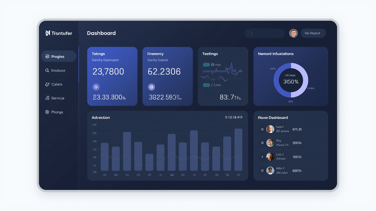 Modern crypto platform interface illustration