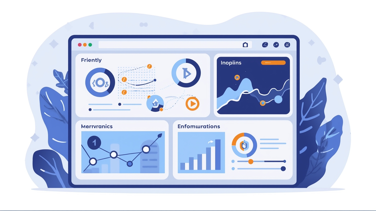Modern crypto platform interface illustration