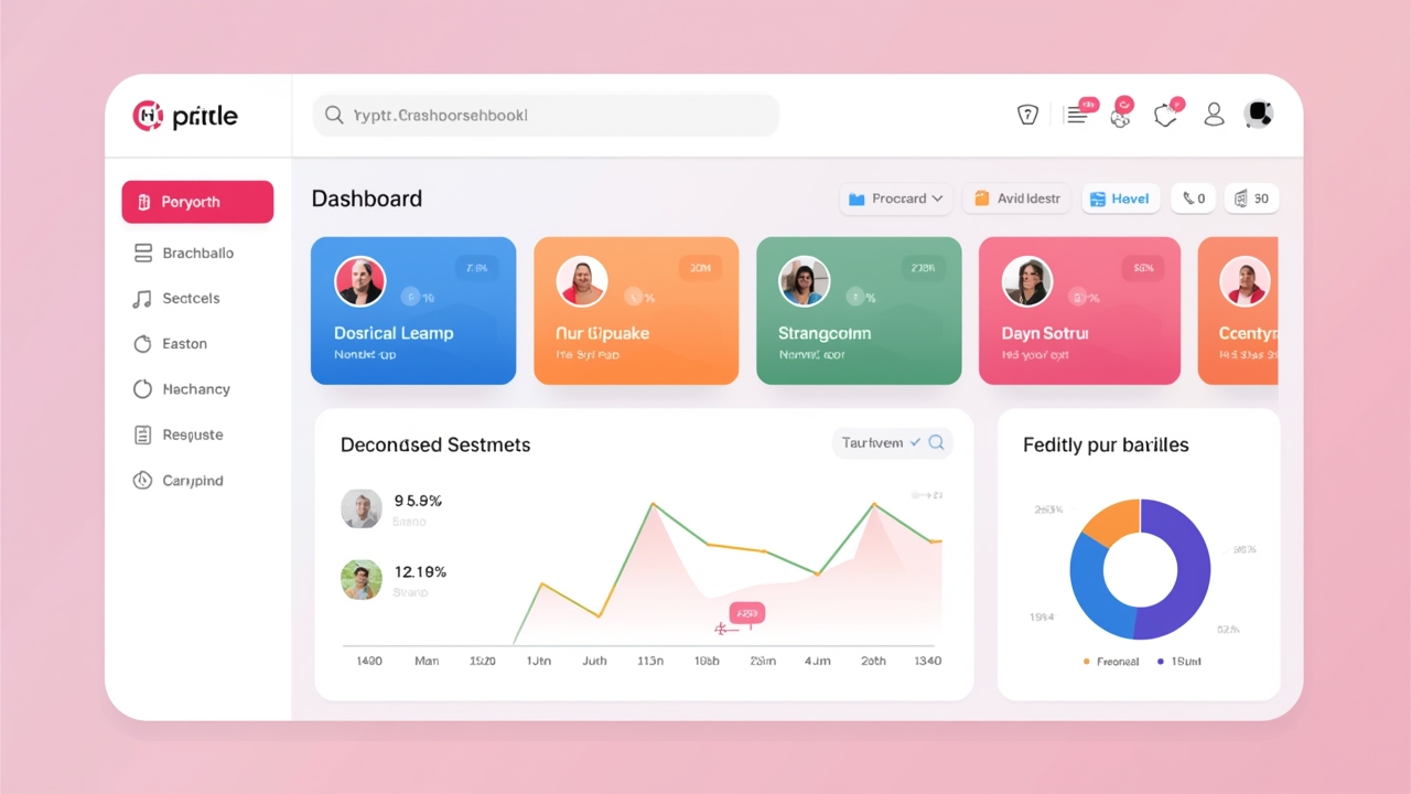 Modern crypto platform interface illustration