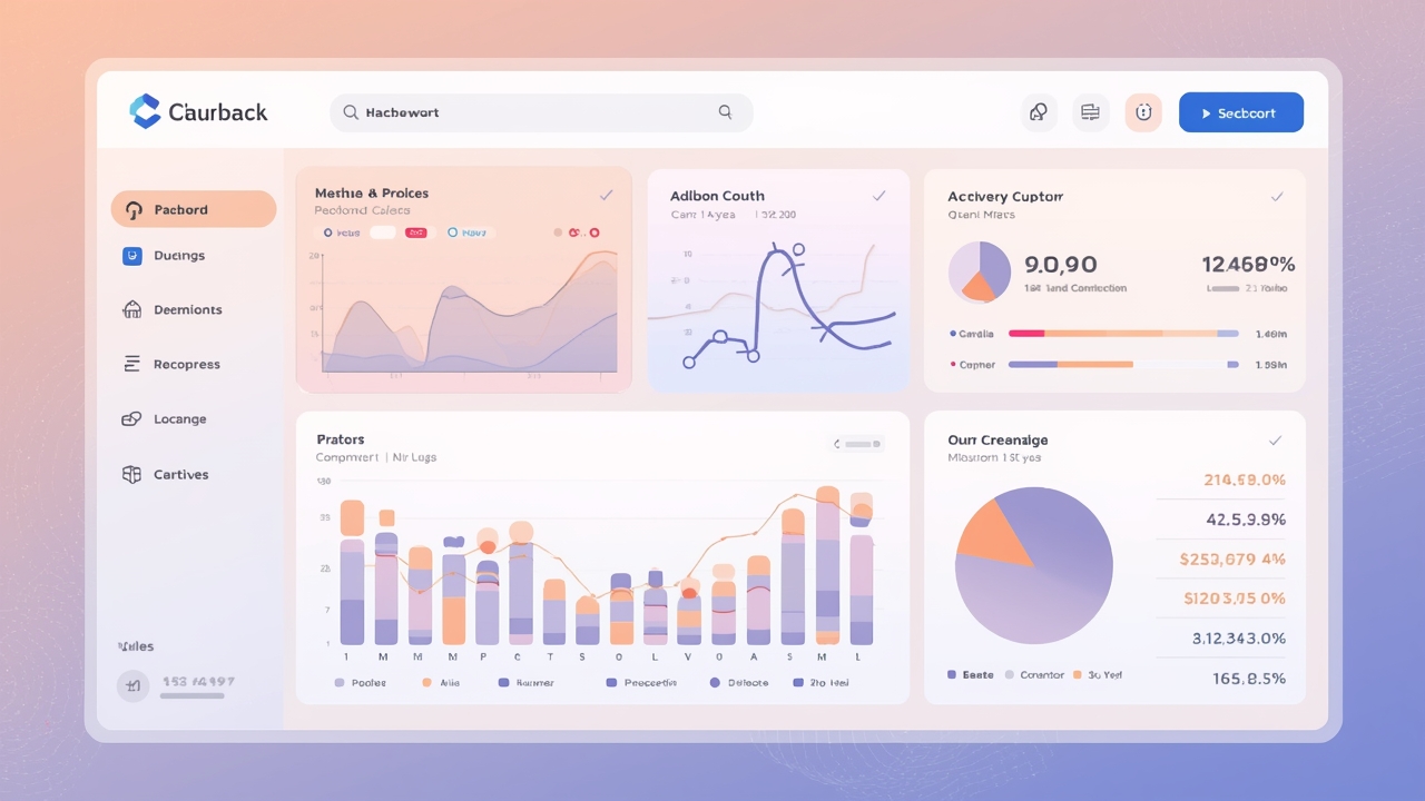Modern crypto platform interface illustration