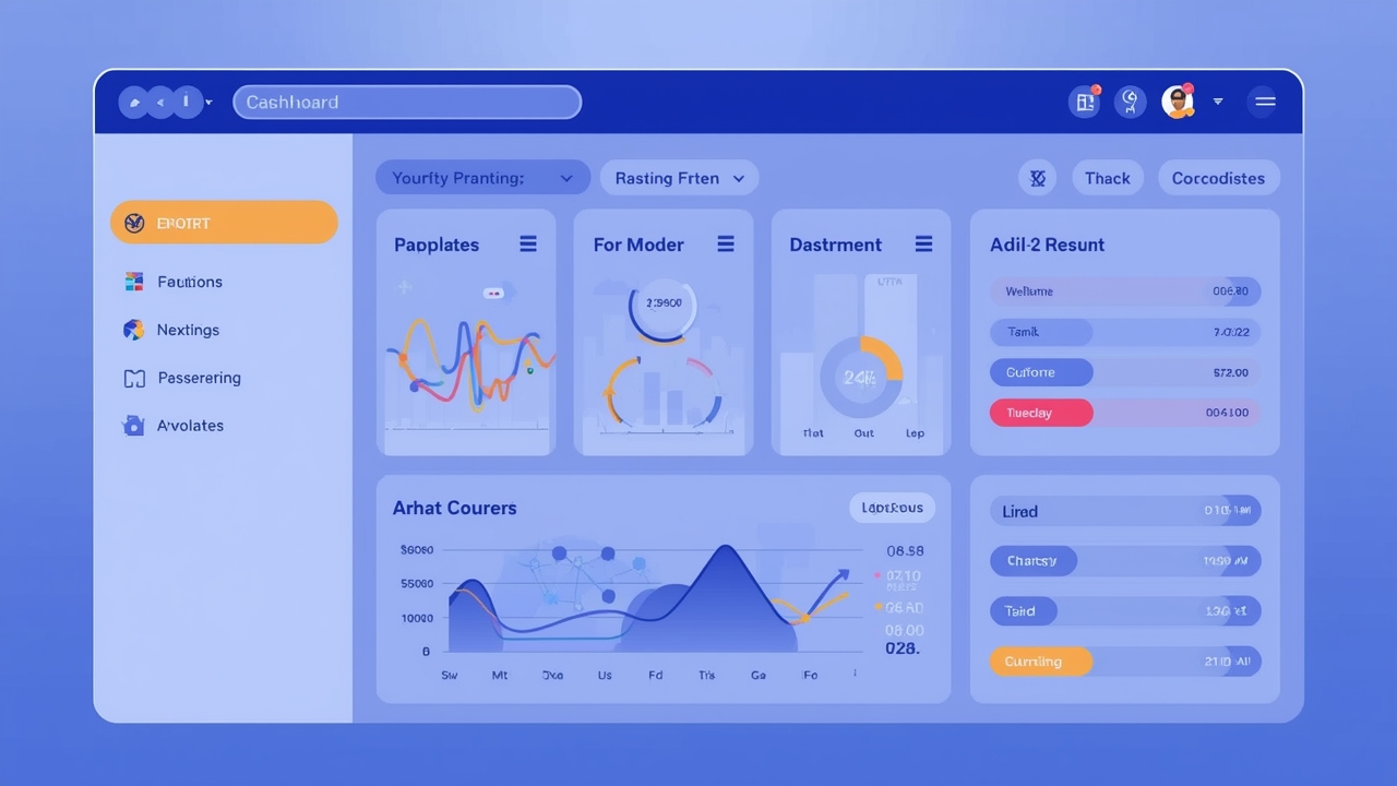 Modern crypto platform interface illustration