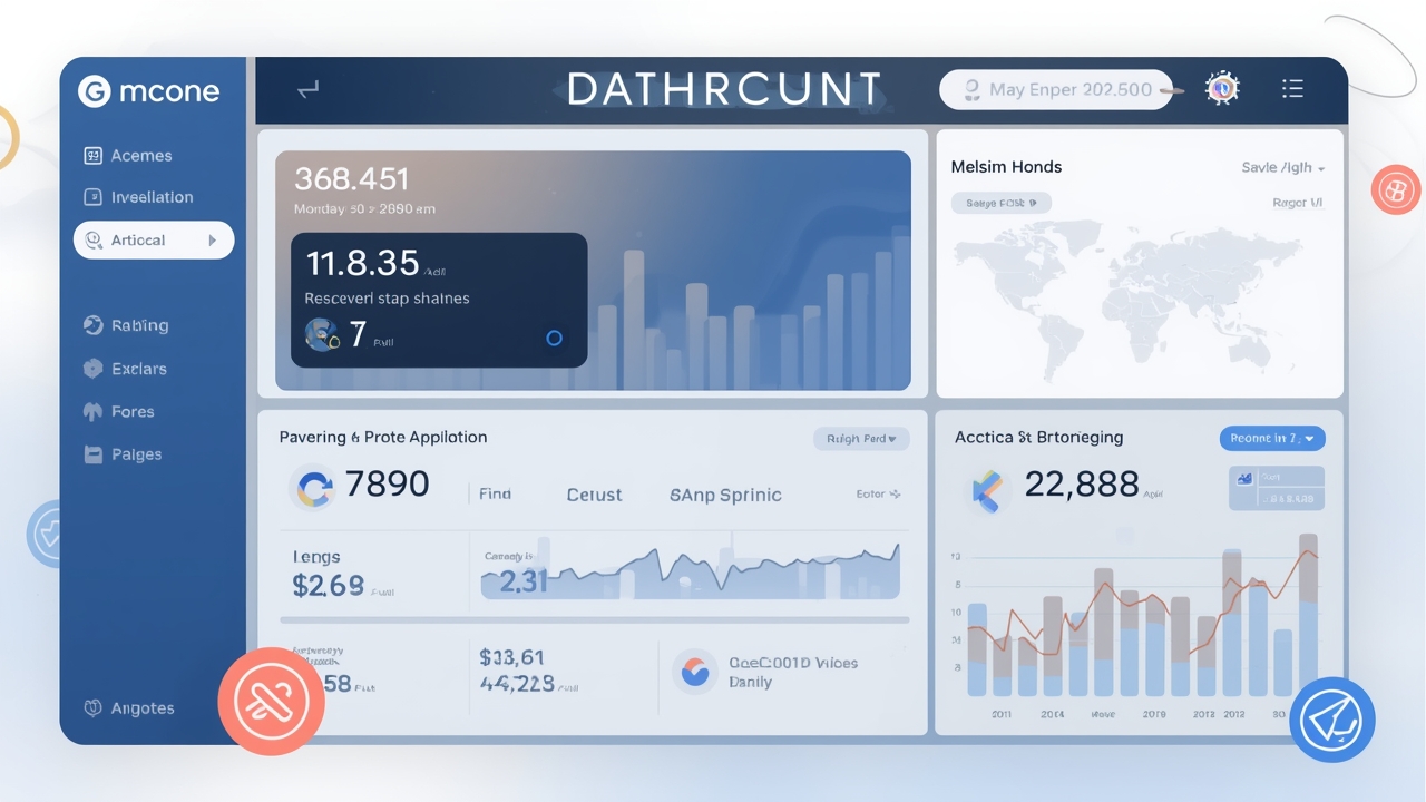 Modern crypto platform interface illustration