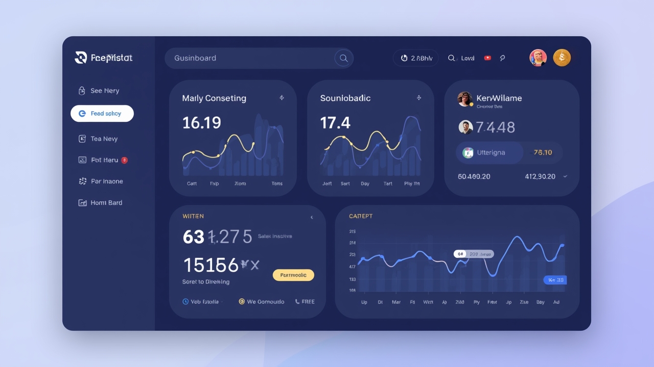 Modern crypto platform interface illustration