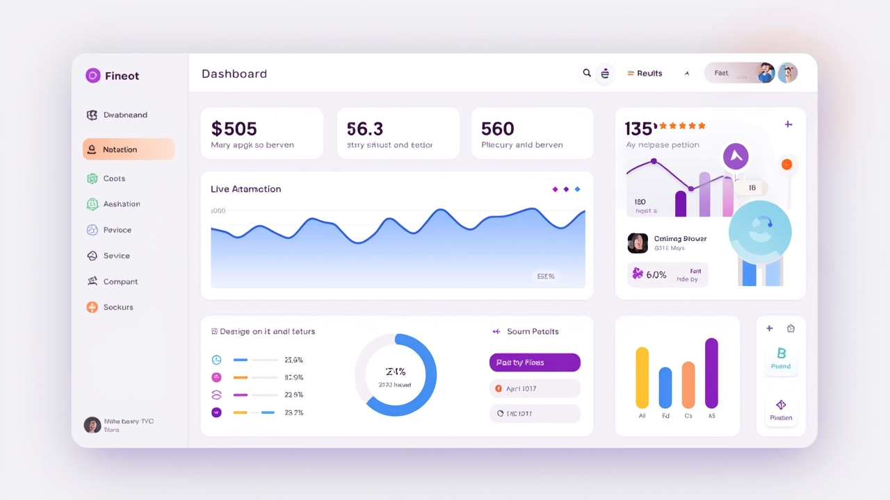 Modern crypto platform interface illustration